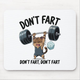 Doe Niet Grappig Boeren Gym Fitness Kat Workout Ge Muismat