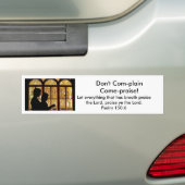 Doe niet in de klare taal bumpersticker (Op auto)