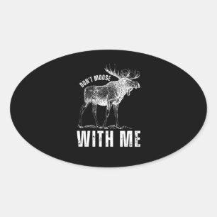 Doe niet mee met mij ovale sticker