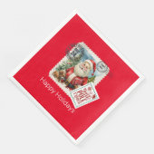 Doe niet open tot kerstpapieren servetten (Hoek)