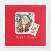 Doe niet open tot kerstpapieren servetten (Voorkant)