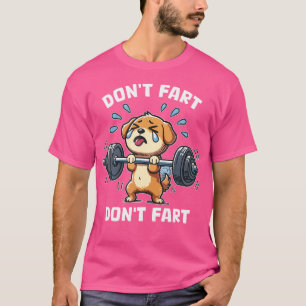 Doe Niet Vlooi Schattige Hond Grappig Humoristisch T-shirt