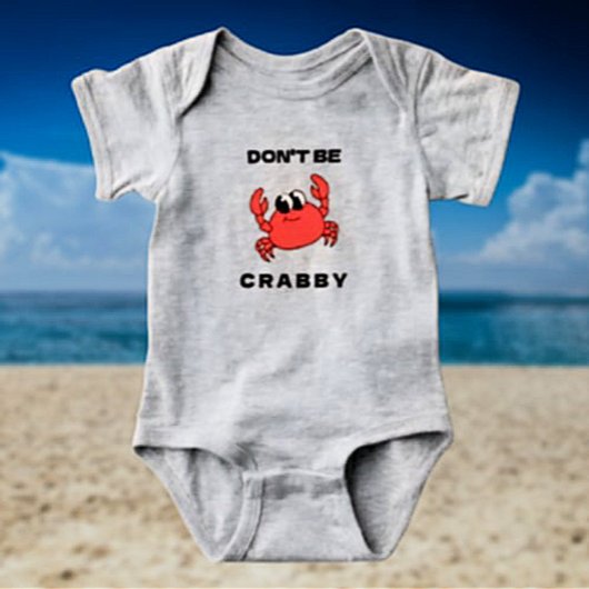 Doe niet zo gek | Grappige Red Crab Baby Bodysuit