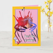 Doe niet zo gek, vier dat het je verjaardag is kaart (Gele Bloem)