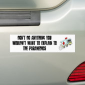 Doe niets..... bumpersticker (Op auto)