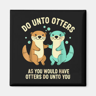 Doe Onto Otters Speelse Otter Stunt Meisjes Kinder Magneet