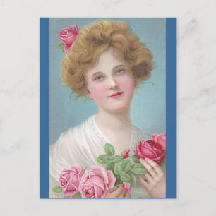 Doe Rozen op je borst Briefkaart