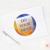 DOE UW BESTE RONDE STICKER (Envelop)