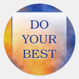 DOE UW BESTE RONDE STICKER