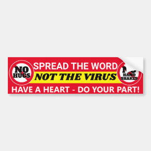Doe UW deel: COVID 19 (rood) Bumpersticker