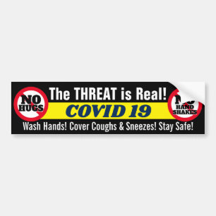 Doe uw deel: COVID 19 (zwart) Bumpersticker