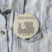 Doe uw deel ronde button 4,0 cm (In situ)