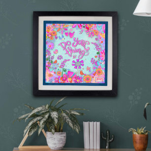 "Doe uw ding" Geïnspireerde fotoafdrukken Foto Afdruk