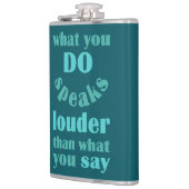 Doe versus zeg aangepaste kolf heupfles (Links)