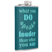 Doe versus zeg aangepaste kolf heupfles (Rechts)