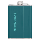 Doe versus zeg aangepaste kolf heupfles (Achterkant)