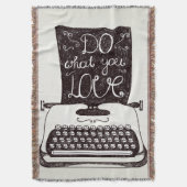 Doe waar je van houdt deken (Voorkant Verticaal)