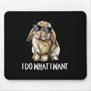 Doe wat ik wil Mini Holland Lop Bunny Rabbit Lover Muismat