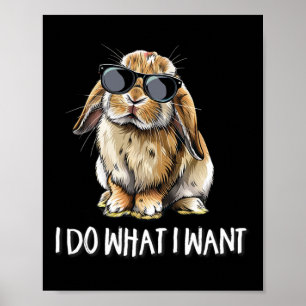 Doe Wat Ik Wil Mini Holland Lop Konijn Liefhebber Poster