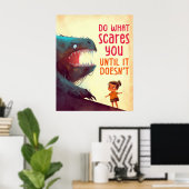 Doe wat je beangstigt: Exposure Therapy Poster (Thuiskantoor)