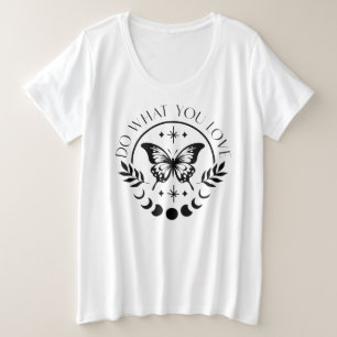 Doe wat je leuk vindt Spiritueel Magic Butterfly T Grote Maat T-shirt