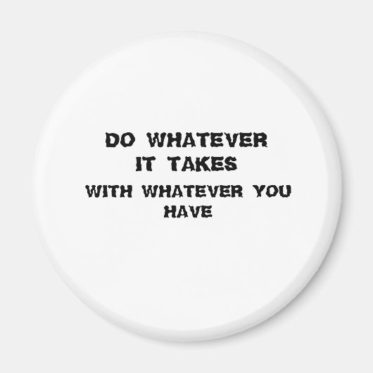 Doe wat je nodig hebt. magneet (Voorkant)