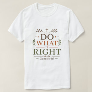 Doe Wat Juist Is Christelijke Inspirerende Quote T-shirt