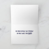 *DOE WAT U GEMAAKT** OP UW BIRTHDAY "SON" KAART (Binnen)