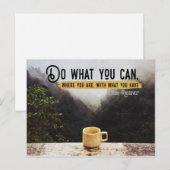 Doe wat u kunt Inspirerend Briefkaart (Voorkant / Achterkant)