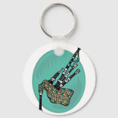doedelpijpen sleutelhanger (Voorkant)