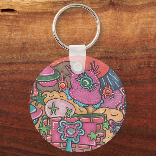 doedelsysteem sleutelhanger (Voorkant)