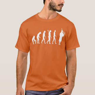 Doedelzak Evolutie Doedelzak Spelen Schotse Doedel T-shirt