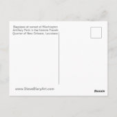 Doedelzakken bij Sunset Briefkaart (Achterkant)