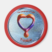 Doedling op het symbool van vriendschap magneet (Voorkant)