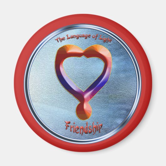 Doedling op het symbool van vriendschap magneet (Voorkant)