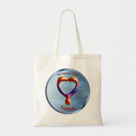 Doedling op het symbool van vriendschap tote bag (Voorkant)