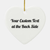 Doef met Cross Ceramic Ornament (Achterkant)