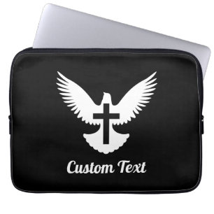 Doef met een Cross-Laptop Slapje Laptop Sleeve