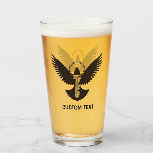 Doef met Sleutel Glas (Voorkant gevuld)