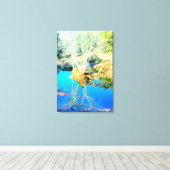 doek met deksel van een waterig watersgat canvas afdruk (Insitu (Houten vloer))