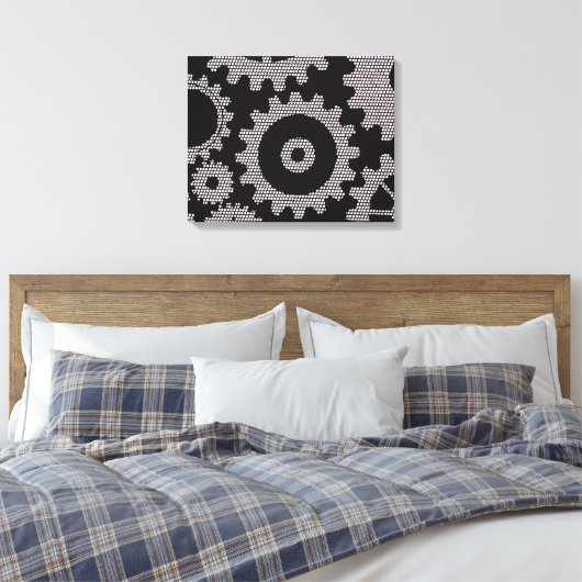 doek met maaswijdte canvas afdruk (Insitu (Slaapkamer))