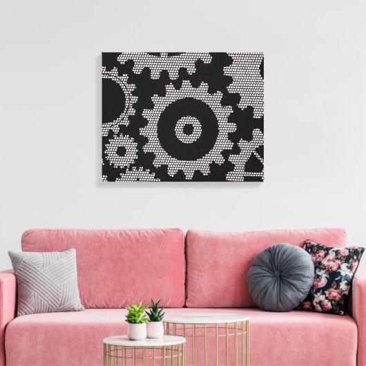 doek met maaswijdte canvas afdruk (Insitu (Woonkamer))