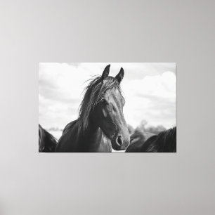 doek met paardenkop canvas afdruk