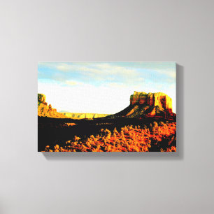 doek met vuurtoren canvas afdruk