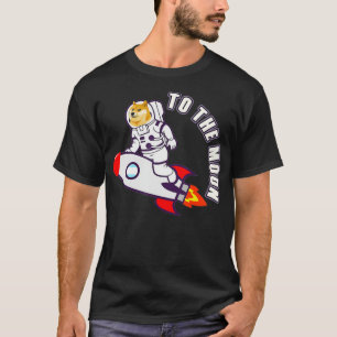 Doekoetsen aan de Moon astronaut doge meme T-shirt