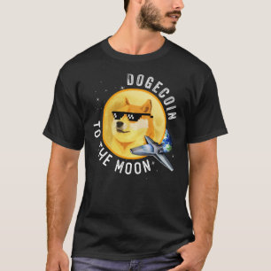Doekoetsen aan de Moon Funny Cryptocurrency Mou T-shirt