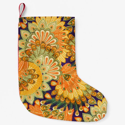  doekpatroon: close-up textuur. kleine kerstsok (Voorkant)