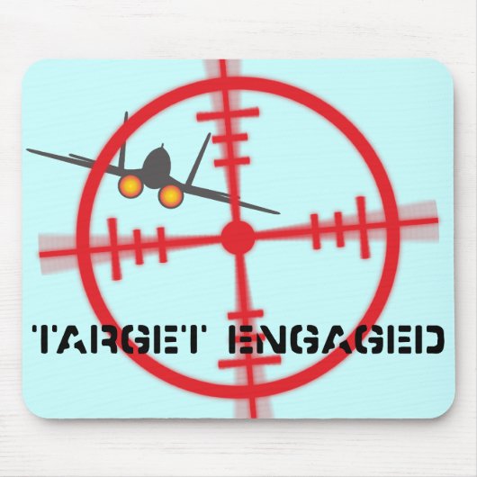 Doel betrokken vluchtsimulator pilootscherm muismat (Voorkant)