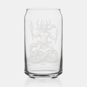 Doel Brenger van de Brandende Toorts Blikvorm Glas