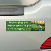 doel bumpersticker (Op auto)